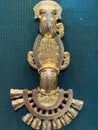 Lombardic gilded silver brooch from Tuscany, c.600 AD, one of the largest of its kind at the British Museum