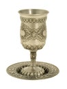 Silver glass for wine,