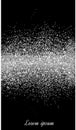 Silver glitter background. Silver sparkles on black background Royalty Free Stock Photo