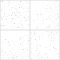 Silver glitter backgrounds polka dot vector illustration set