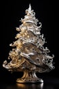 Silver Glitter Christmas Tree: Add Sparkle to Your Holidays