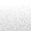 Silver glitter confetti on a white background.