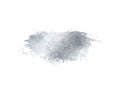 Silver glitter foil brush stroke vector. Argent paint smear background isolated on white. Glow metal pattern