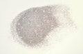 Silver glitter sparkle on light gray background Royalty Free Stock Photo