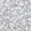 Silver Glitter Texture, Seamless Sequins Pattern