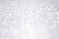 Silver Glitter Winter Christmas Background Royalty Free Stock Photo