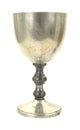 Silver goblet profile Royalty Free Stock Photo