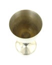 Silver goblet top view
