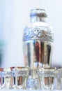 Silver goblets Royalty Free Stock Photo