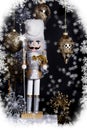Silver and Gold Christmas Nutcracker