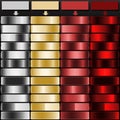Silver Gold Crimson and Burgundy Luxury Gradient Palette Royalty Free Stock Photo