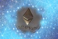 silver gold ether crypto currency connected with the network