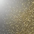 Silver and gold glitter, color gradient background. Generative AI. Royalty Free Stock Photo