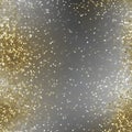 Silver and gold glitter, color gradient background. Generative AI. Royalty Free Stock Photo