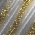 Silver and gold glitter, color gradient background. Generative AI. Royalty Free Stock Photo