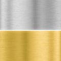 Silver and gold metal textures