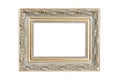 Silver-gold picture frame Royalty Free Stock Photo