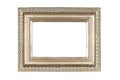 Silver-gold picture frame Royalty Free Stock Photo