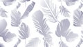 Silver gradient feather pattern creative background
