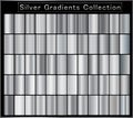 Silver gradient,pattern,template.Set of colors for design,collection of high quality gradients.