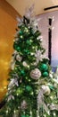 Silver and green Christmas Tree