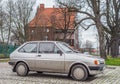 Old small Ford Fiesta hatchback parked Royalty Free Stock Photo