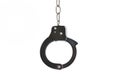 Silver handcuffs Royalty Free Stock Photo