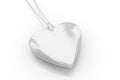 Silver heart Royalty Free Stock Photo