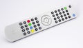 Silver high-end remote audio video controller Royalty Free Stock Photo