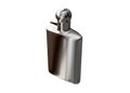 Silver Hip Flask Royalty Free Stock Photo