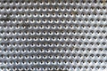 Silver holes old metal background texture Royalty Free Stock Photo