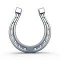 Silver horseshoe Royalty Free Stock Photo