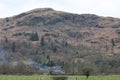 Silver How viewed over lake from above Dove Cottage, Grasmere, Cumbria, England, UK Royalty Free Stock Photo