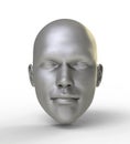 Silver human mask Royalty Free Stock Photo