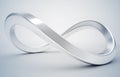 Silver Infinity Symbol Royalty Free Stock Photo