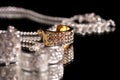 Silver jewelry Royalty Free Stock Photo