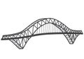 Silver Jubilee Bridge drawing Royalty Free Stock Photo