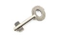 Silver key isolated Royalty Free Stock Photo