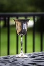 Silver kiddush wine cup