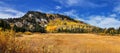 Silver Lake by Solitude and Brighton Ski resort in Big Cottonwood Canyon. Panoramic Views from the hiking and boardwalk trails of Royalty Free Stock Photo