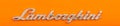 Silver lamborghini logo on orange Royalty Free Stock Photo