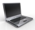 Silver laptop