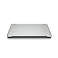 This is a silver laptop backside Royalty Free Stock Photo