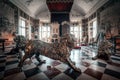 Silver Lion in KnightÃ¢â¬â¢s Hall at Rosenborg Castle - Copenhagen, Denmark