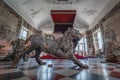 Silver Lion in KnightÃ¢â¬â¢s Hall at Rosenborg Castle - Copenhagen, Denmark