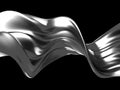 Silver liquid abstract shiny splash Royalty Free Stock Photo