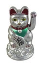 Silver Maneki Neko