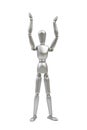 Silver mannequin human model Royalty Free Stock Photo