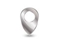 Silver Map pin icon isolated on white background. Pointer symbol. Location sign. Navigation map, gps, direction, place, compass, Royalty Free Stock Photo