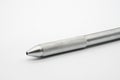 Silver mechanical pencil isolated on white Royalty Free Stock Photo